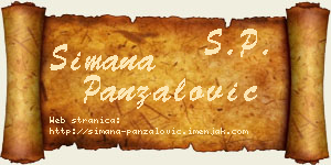 Simana Panzalović vizit kartica